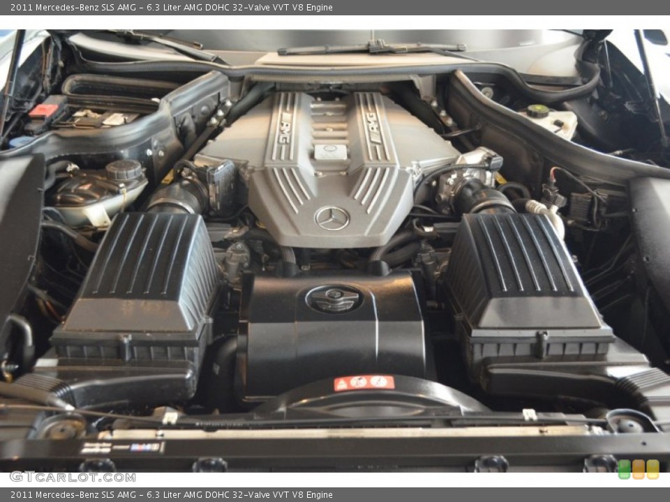 6.3 Liter AMG DOHC 32-Valve VVT V8 2011 Mercedes-Benz SLS Engine