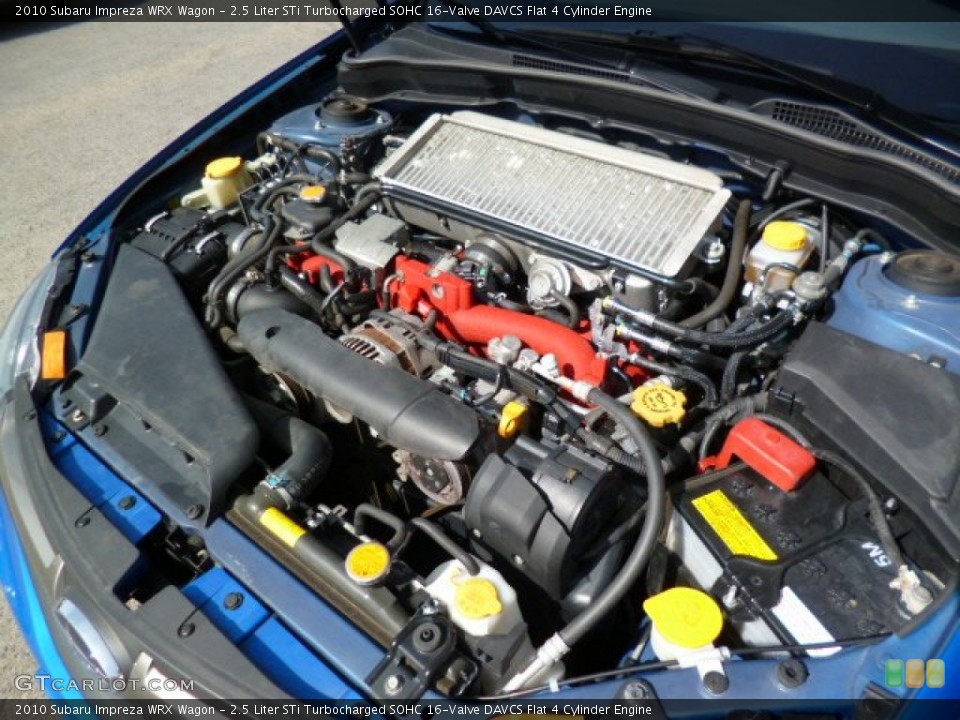 2.5 Liter STi Turbocharged SOHC 16-Valve DAVCS Flat 4 Cylinder Engine for the 2010 Subaru Impreza #92896103