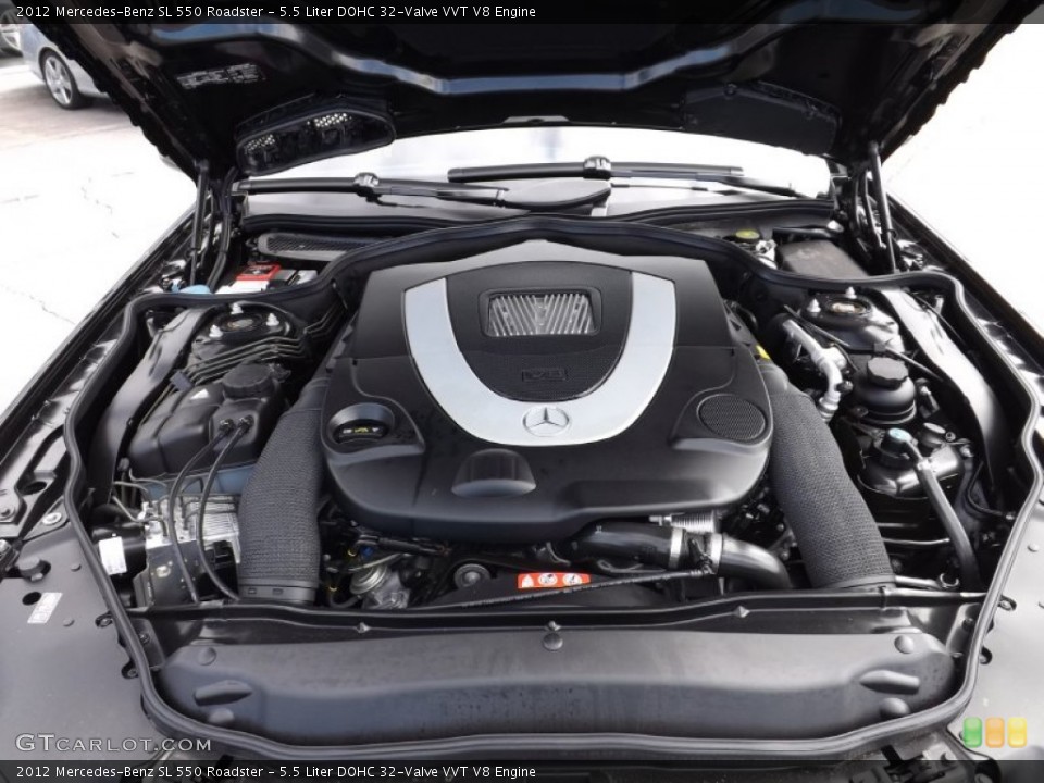 5.5 Liter DOHC 32-Valve VVT V8 2012 Mercedes-Benz SL Engine