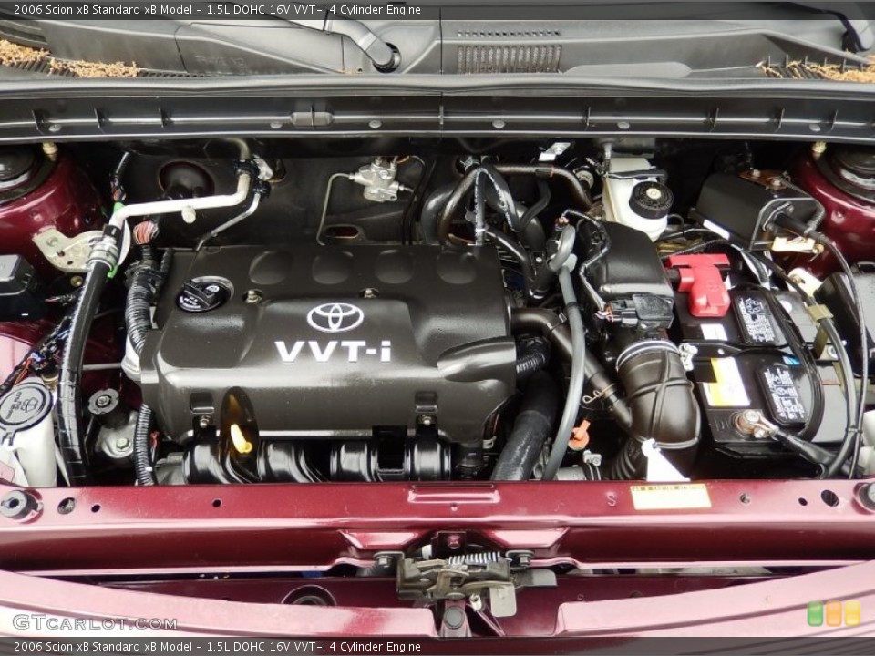 1.5L DOHC 16V VVT-i 4 Cylinder 2006 Scion xB Engine