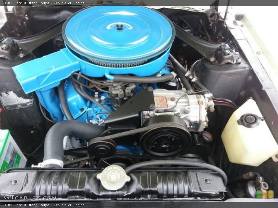 289 cid V8 Engine for the 1968 Ford Mustang #93007431