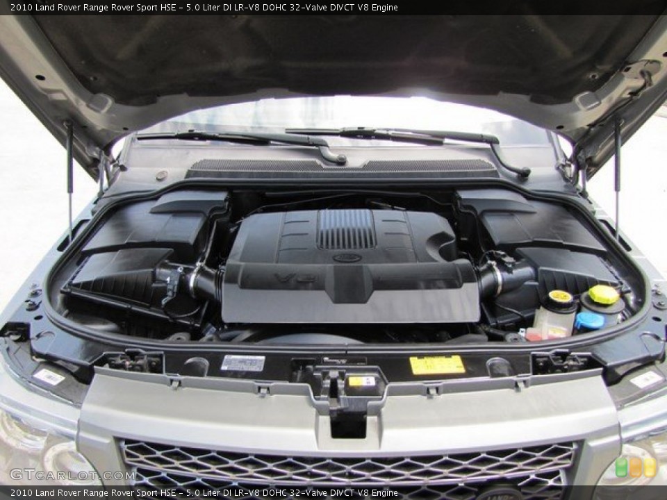 5.0 Liter DI LR-V8 DOHC 32-Valve DIVCT V8 Engine for the 2010 Land Rover Range Rover Sport #93122964