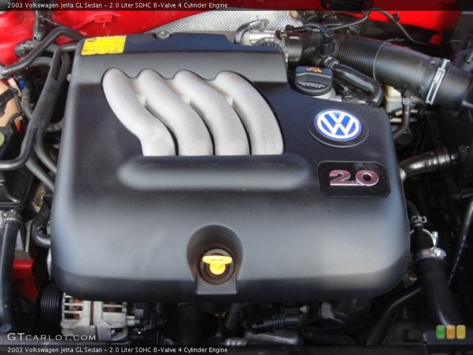2.0 Liter SOHC 8-Valve 4 Cylinder 2003 Volkswagen Jetta Engine