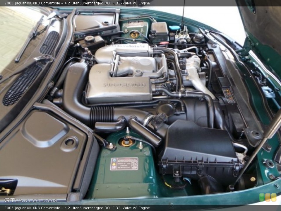 4.2 Liter Supercharged DOHC 32-Valve V8 Engine for the 2005 Jaguar XK #93215345