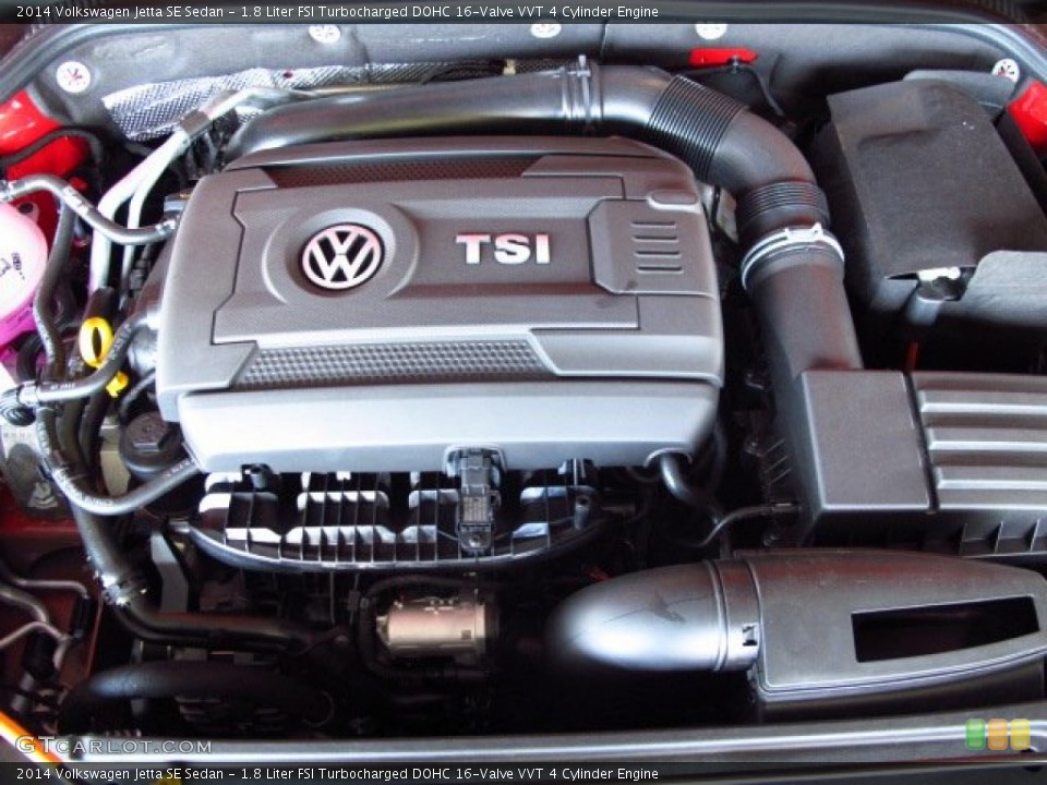 1.8 Liter FSI Turbocharged DOHC 16-Valve VVT 4 Cylinder 2014 Volkswagen Jetta Engine