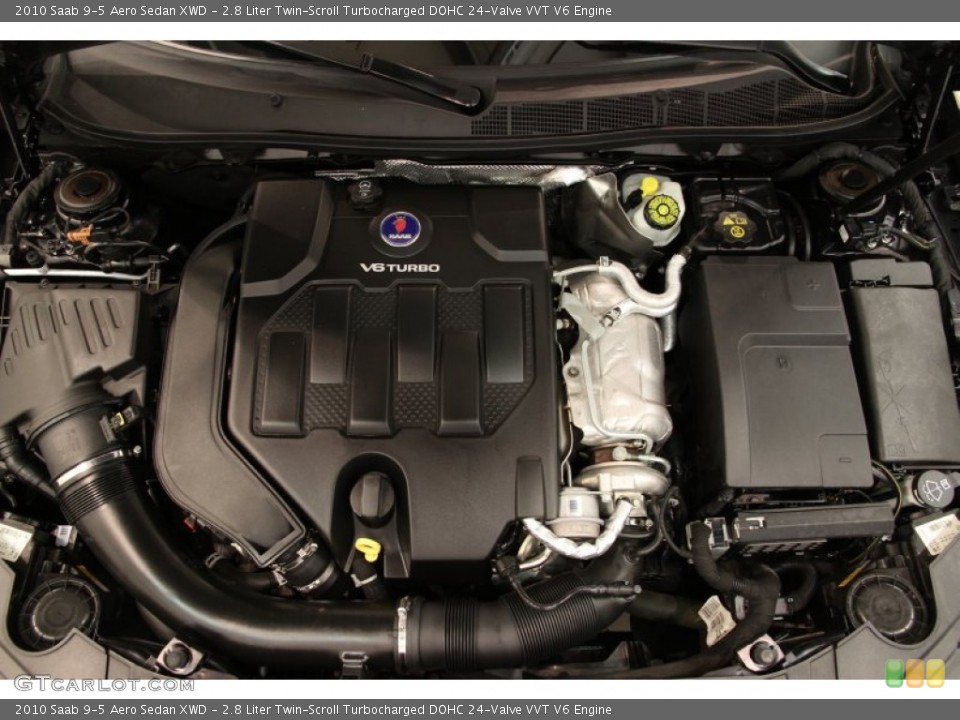 2.8 Liter Twin-Scroll Turbocharged DOHC 24-Valve VVT V6 Engine for the 2010 Saab 9-5 #93278069