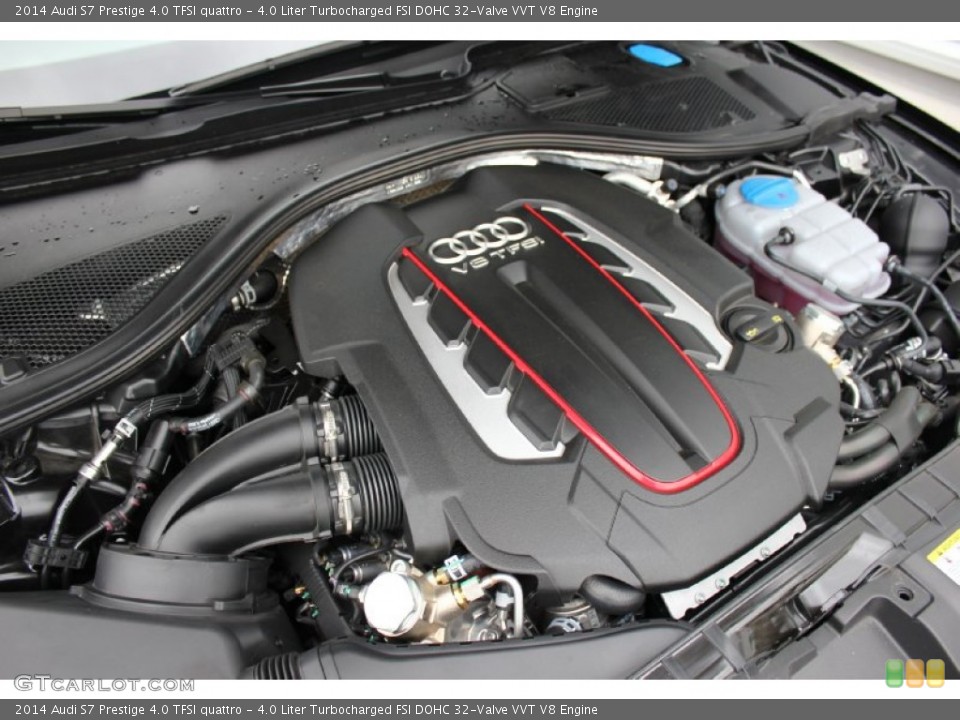4.0 Liter Turbocharged FSI DOHC 32-Valve VVT V8 2014 Audi S7 Engine