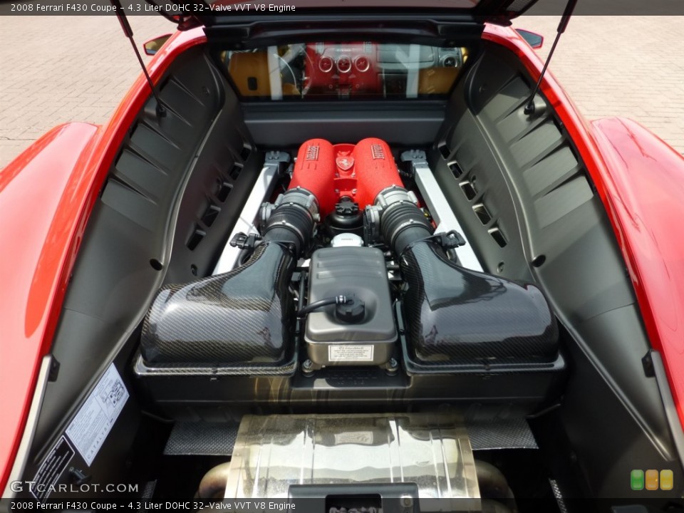 4.3 Liter DOHC 32-Valve VVT V8 2008 Ferrari F430 Engine