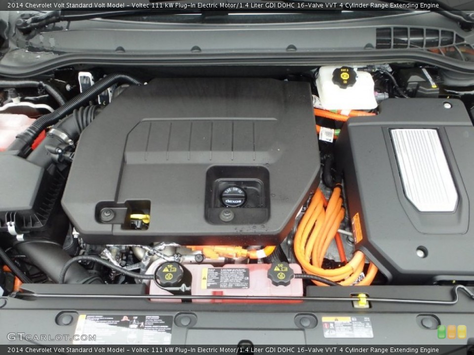 Voltec 111 kW Plug-In Electric Motor/1.4 Liter GDI DOHC 16-Valve VVT 4 Cylinder Range Extending Engine for the 2014 Chevrolet Volt #93338933