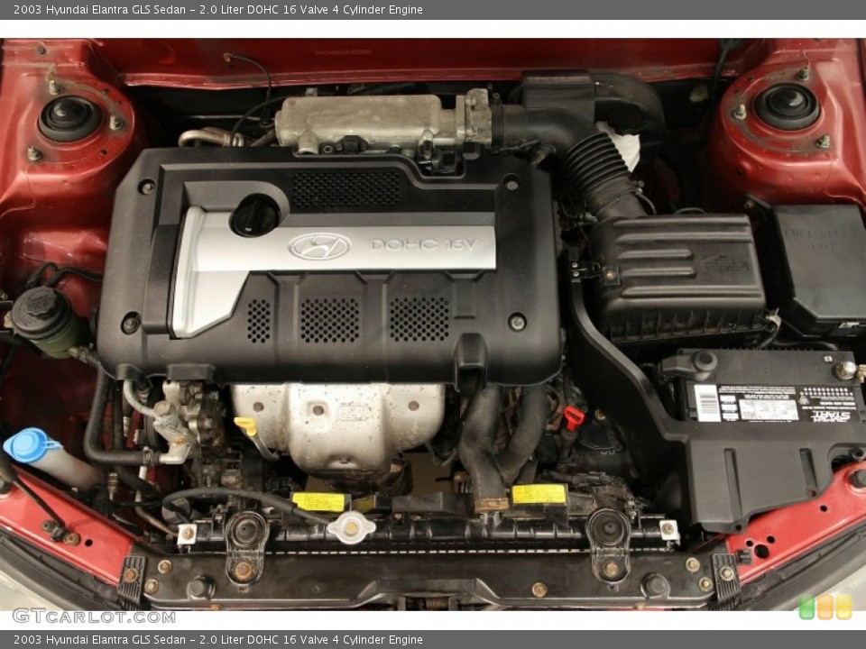 2.0 Liter DOHC 16 Valve 4 Cylinder Engine for the 2003 Hyundai Elantra #93362741