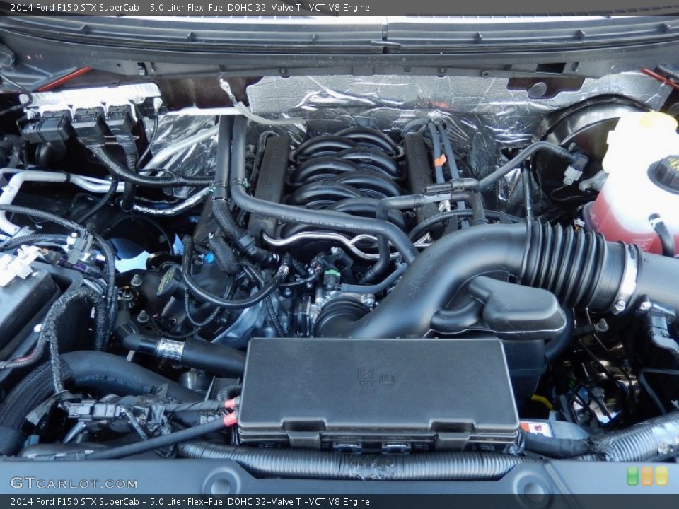 5.0 Liter Flex-Fuel DOHC 32-Valve Ti-VCT V8 Engine for the 2014 Ford F150 #93371981