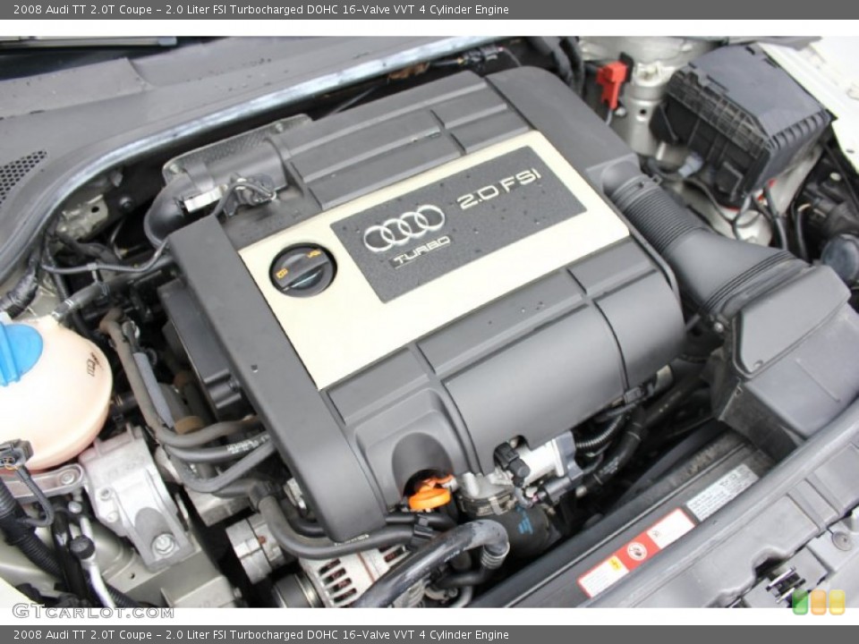2.0 Liter FSI Turbocharged DOHC 16-Valve VVT 4 Cylinder 2008 Audi TT Engine