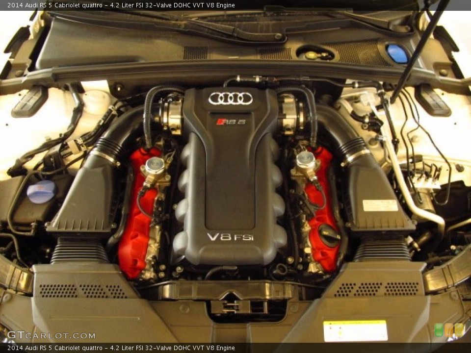 4.2 Liter FSI 32-Valve DOHC VVT V8 2014 Audi RS 5 Engine