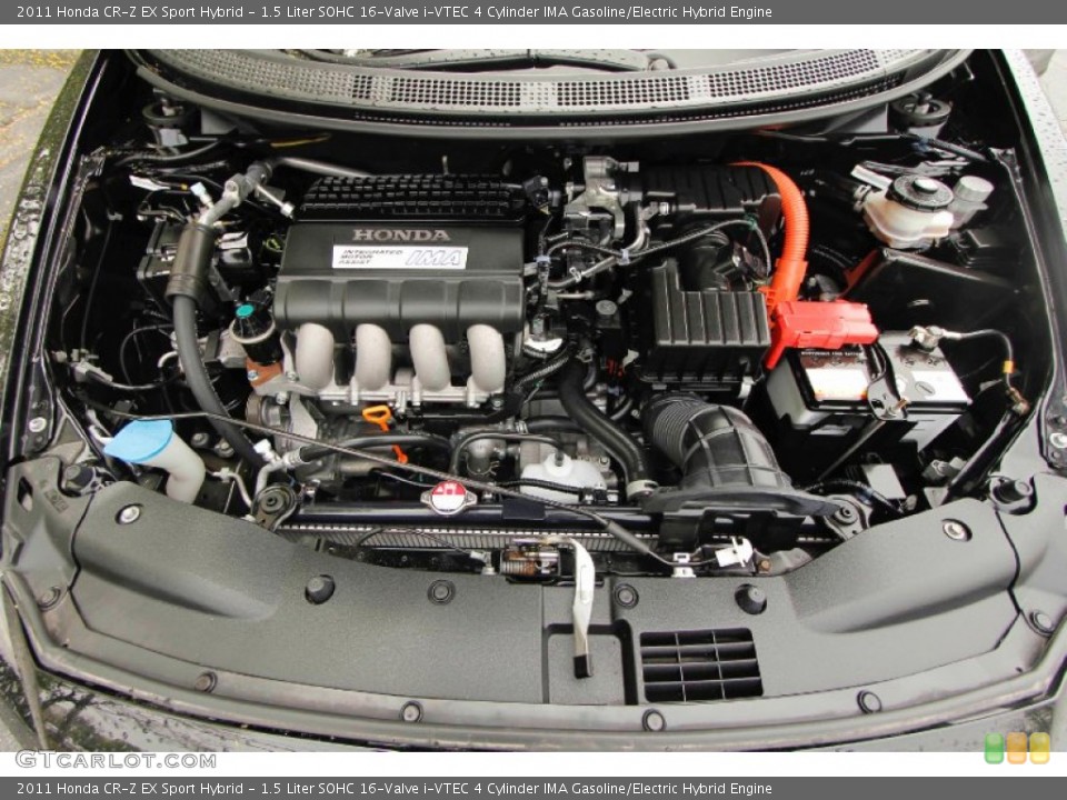 1.5 Liter SOHC 16-Valve i-VTEC 4 Cylinder IMA Gasoline/Electric Hybrid Engine for the 2011 Honda CR-Z #93432053