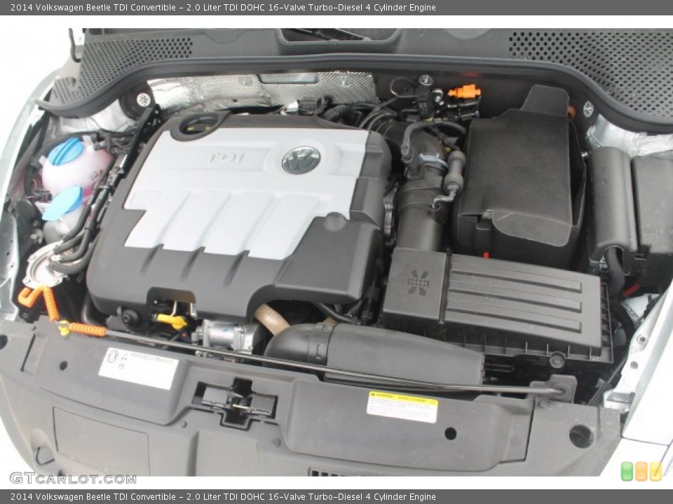 2.0 Liter TDI DOHC 16-Valve Turbo-Diesel 4 Cylinder Engine for the 2014 Volkswagen Beetle #93438575