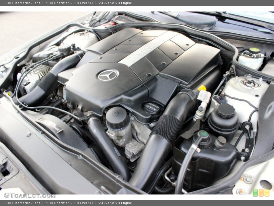 5.0 Liter SOHC 24-Valve V8 Engine for the 2003 Mercedes-Benz SL #93511469