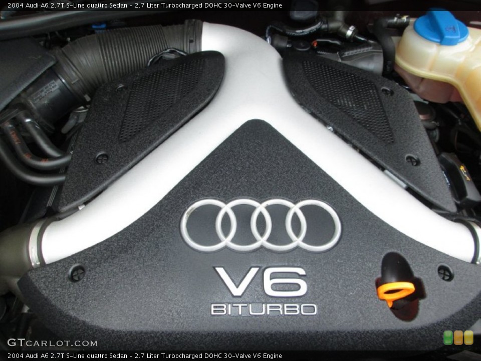 2.7 Liter Turbocharged DOHC 30-Valve V6 2004 Audi A6 Engine