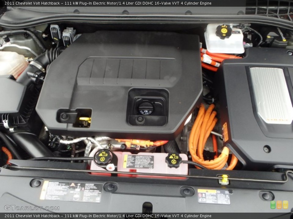 111 kW Plug-In Electric Motor/1.4 Liter GDI DOHC 16-Valve VVT 4 Cylinder 2011 Chevrolet Volt Engine