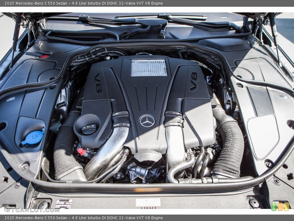 4.6 Liter biturbo DI DOHC 32-Valve VVT V8 Engine for the 2015 Mercedes-Benz S #93546859