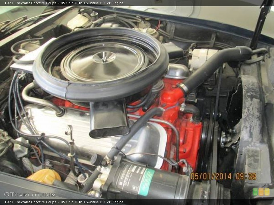 454 cid OHV 16-Valve LS4 V8 1973 Chevrolet Corvette Engine
