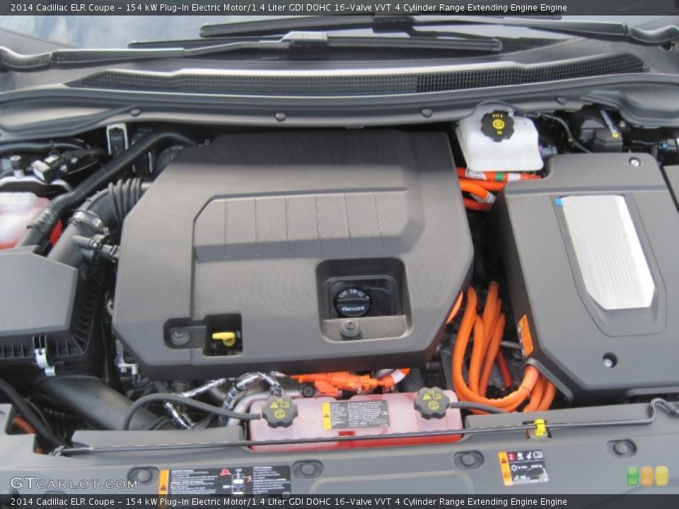 154 kW Plug-In Electric Motor/1.4 Liter GDI DOHC 16-Valve VVT 4 Cylinder Range Extending Engine Engine for the 2014 Cadillac ELR #93570921