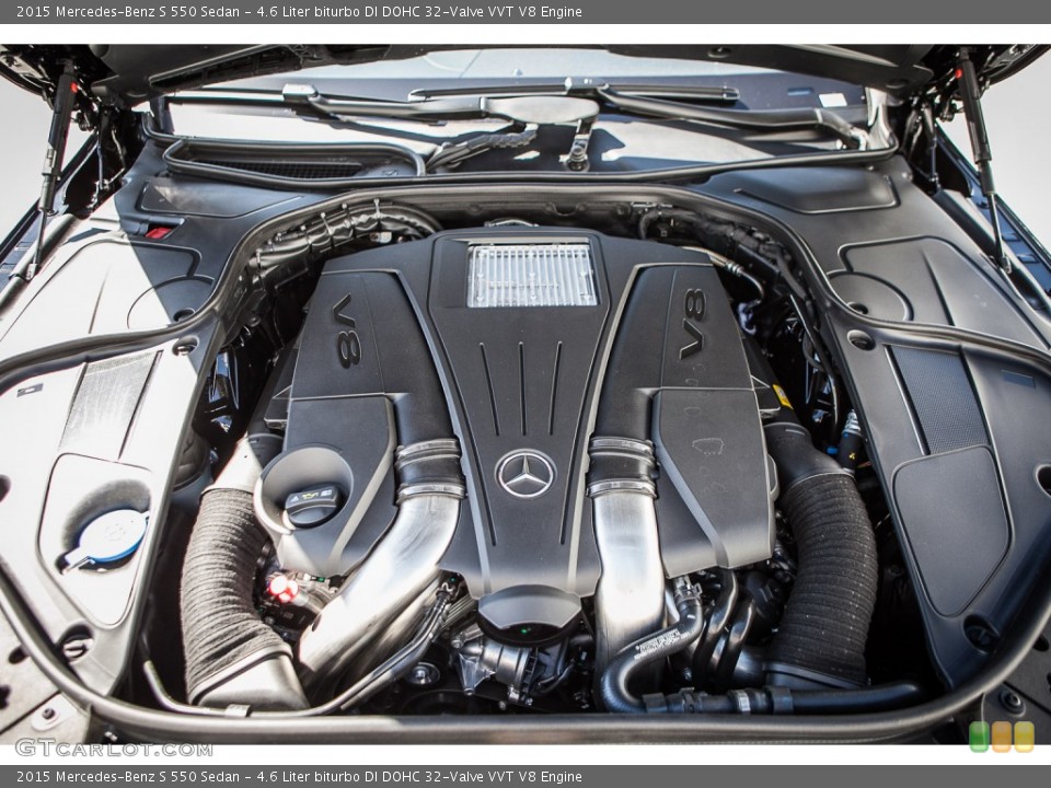 4.6 Liter biturbo DI DOHC 32-Valve VVT V8 Engine for the 2015 Mercedes-Benz S #93620416
