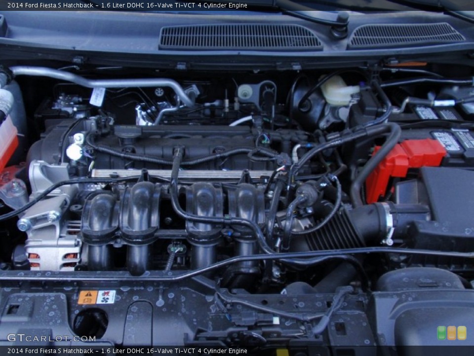 1.6 Liter DOHC 16-Valve Ti-VCT 4 Cylinder 2014 Ford Fiesta Engine