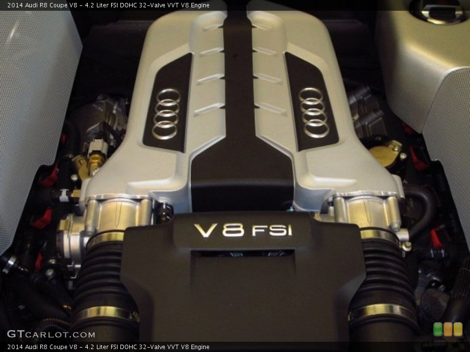 4.2 Liter FSI DOHC 32-Valve VVT V8 Engine for the 2014 Audi R8 #93664654