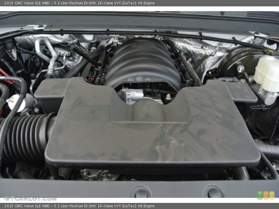 5.3 Liter FlexFuel DI OHV 16-Valve VVT EcoTec3 V8 2015 GMC Yukon Engine