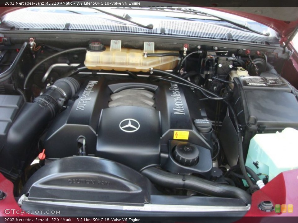 3.2 Liter SOHC 18-Valve V6 2002 Mercedes-Benz ML Engine