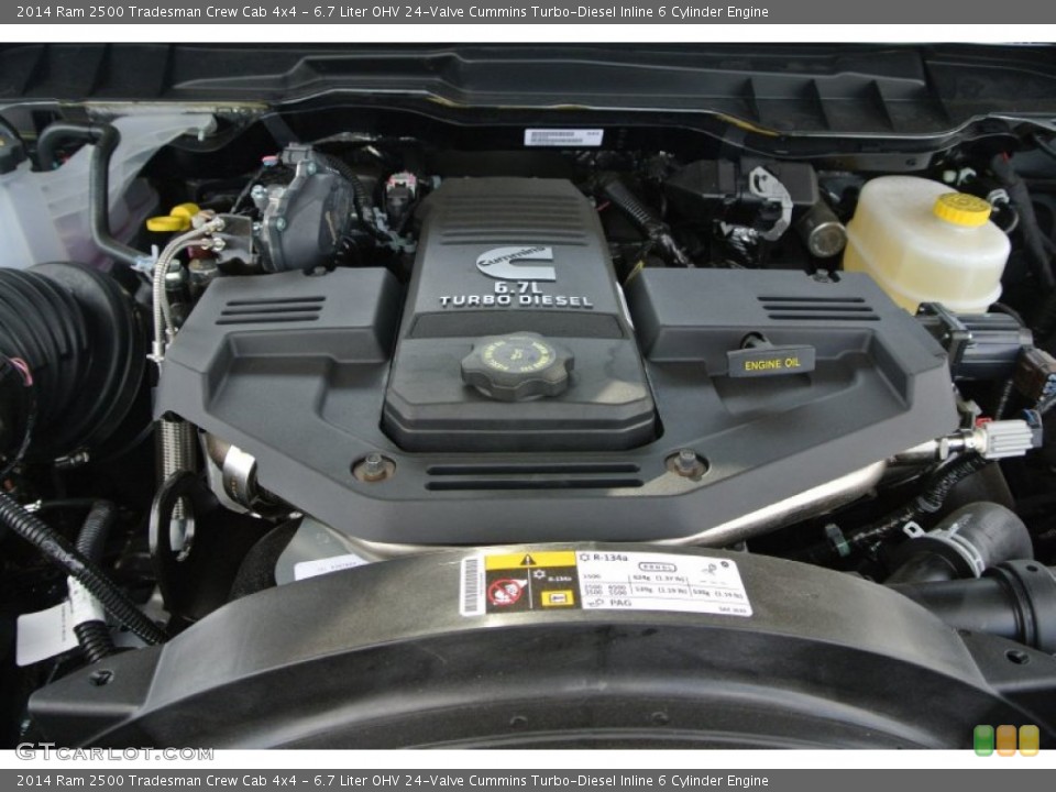 6.7 Liter OHV 24-Valve Cummins Turbo-Diesel Inline 6 Cylinder Engine for the 2014 Ram 2500 #93699800