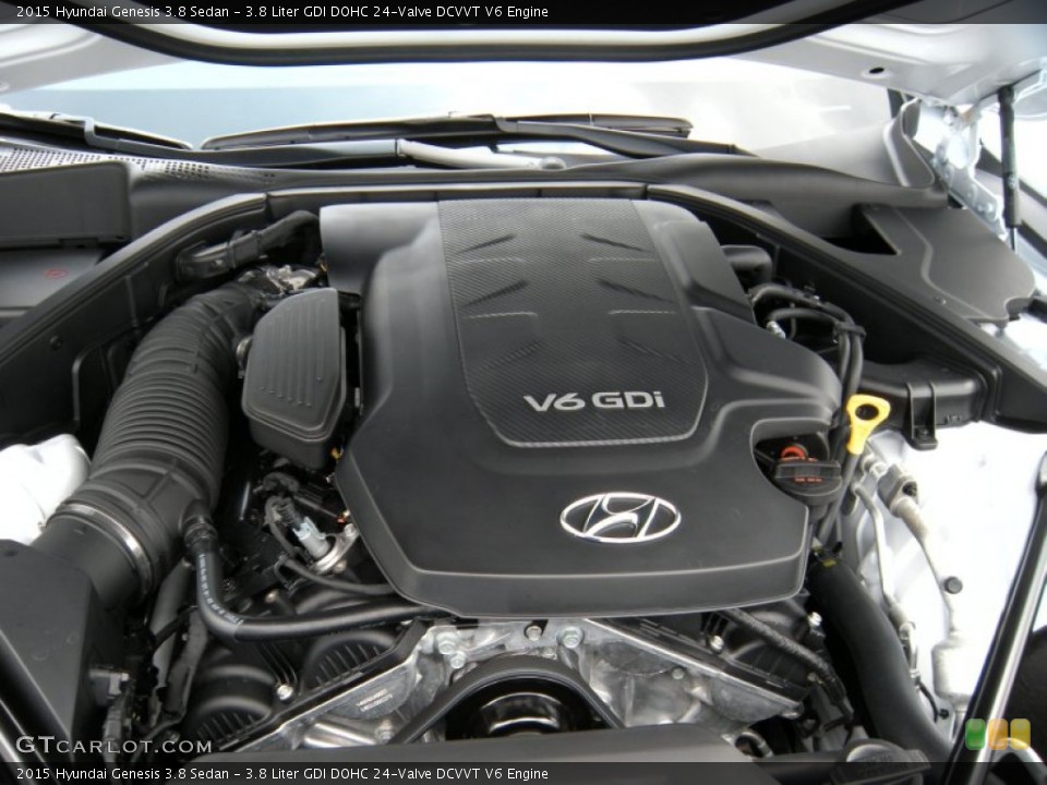 3.8 Liter GDI DOHC 24-Valve DCVVT V6 Engine for the 2015 Hyundai Genesis #93758345