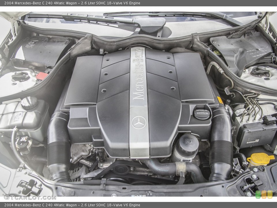 2.6 Liter SOHC 18-Valve V6 2004 Mercedes-Benz C Engine
