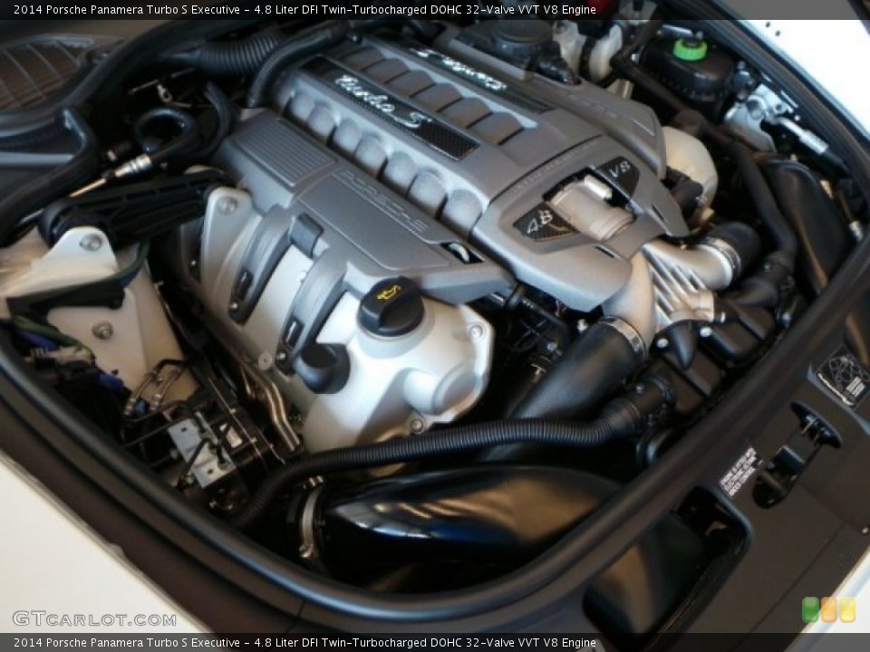 4.8 Liter DFI Twin-Turbocharged DOHC 32-Valve VVT V8 Engine for the 2014 Porsche Panamera #93810644