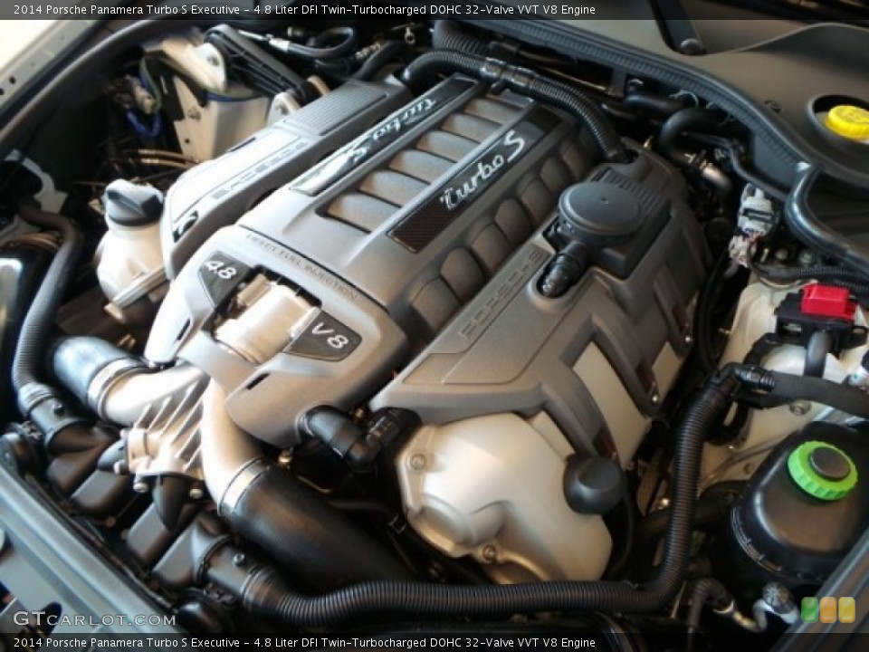 4.8 Liter DFI Twin-Turbocharged DOHC 32-Valve VVT V8 Engine for the 2014 Porsche Panamera #93810673