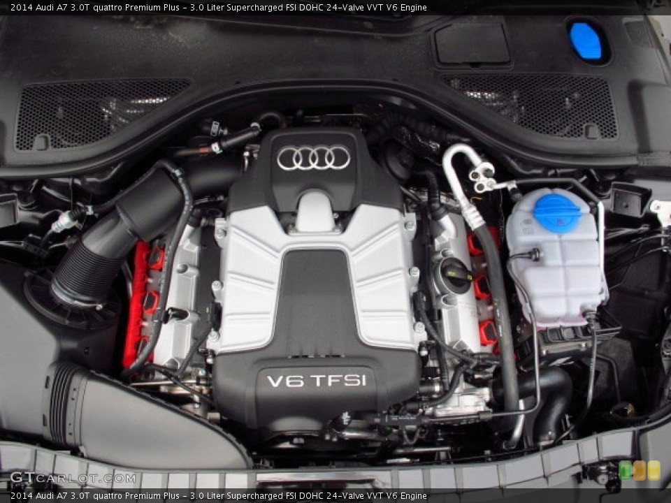 3.0 Liter Supercharged FSI DOHC 24-Valve VVT V6 2014 Audi A7 Engine