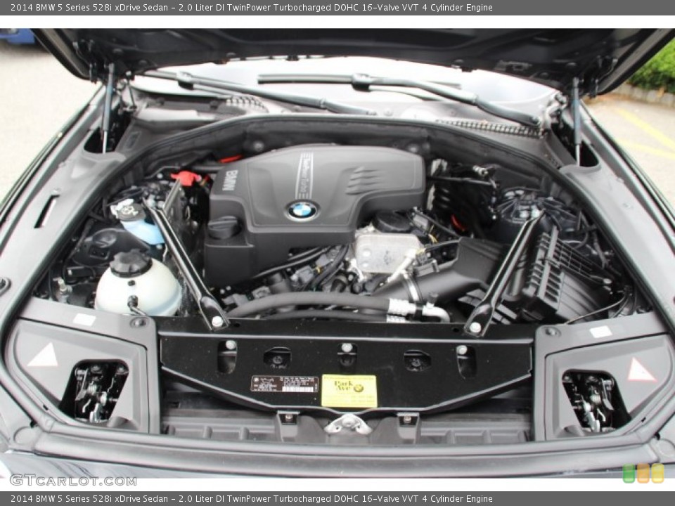 2.0 Liter DI TwinPower Turbocharged DOHC 16-Valve VVT 4 Cylinder 2014 BMW 5 Series Engine