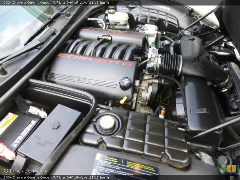 5.7 Liter OHV 16-Valve LS1 V8 Engine for the 2004 Chevrolet Corvette #93832947