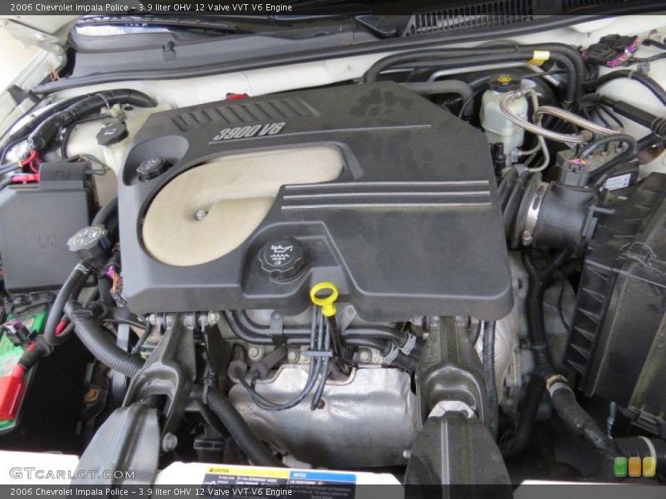 3.9 liter OHV 12 Valve VVT V6 Engine for the 2006 Chevrolet Impala #93898856