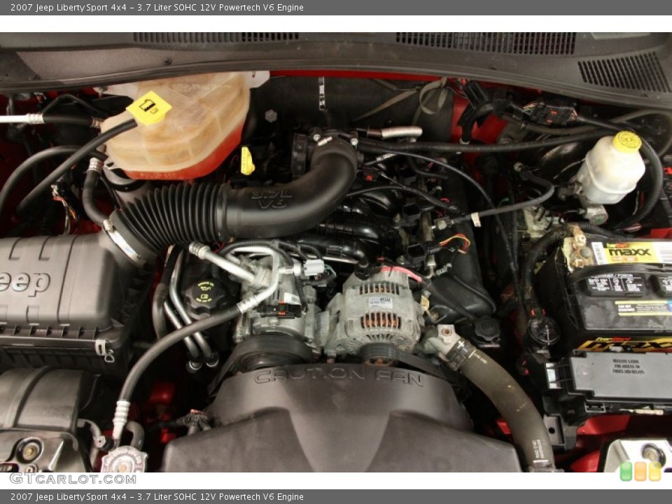 3.7 Liter SOHC 12V Powertech V6 Engine for the 2007 Jeep Liberty #93902546