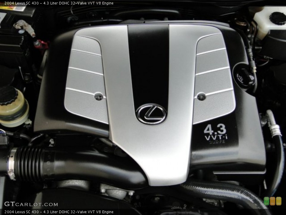 4.3 Liter DOHC 32-Valve VVT V8 2004 Lexus SC Engine