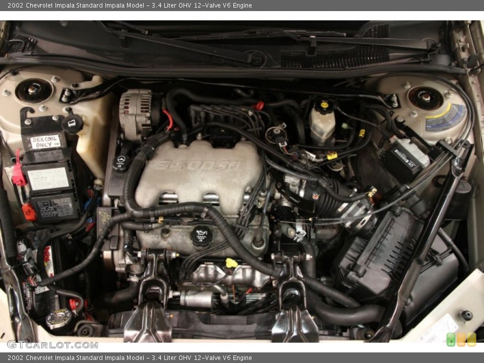 3.4 Liter OHV 12-Valve V6 2002 Chevrolet Impala Engine