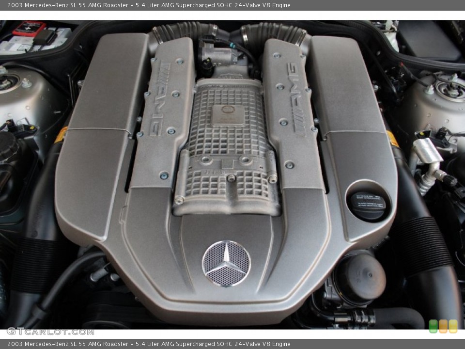 5.4 Liter AMG Supercharged SOHC 24-Valve V8 Engine for the 2003 Mercedes-Benz SL #93935019