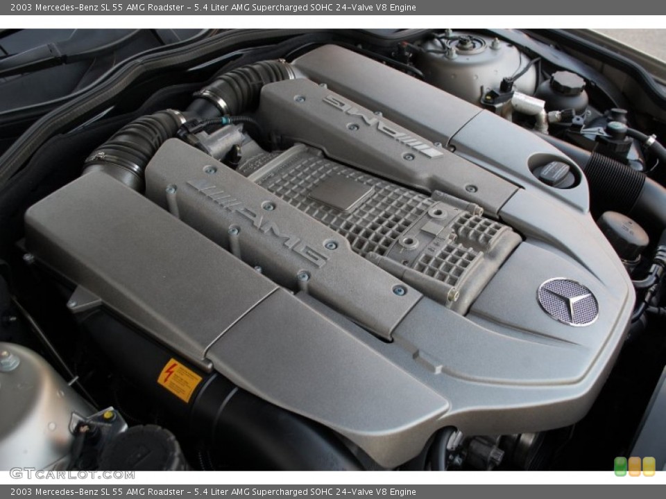 5.4 Liter AMG Supercharged SOHC 24-Valve V8 Engine for the 2003 Mercedes-Benz SL #93935043