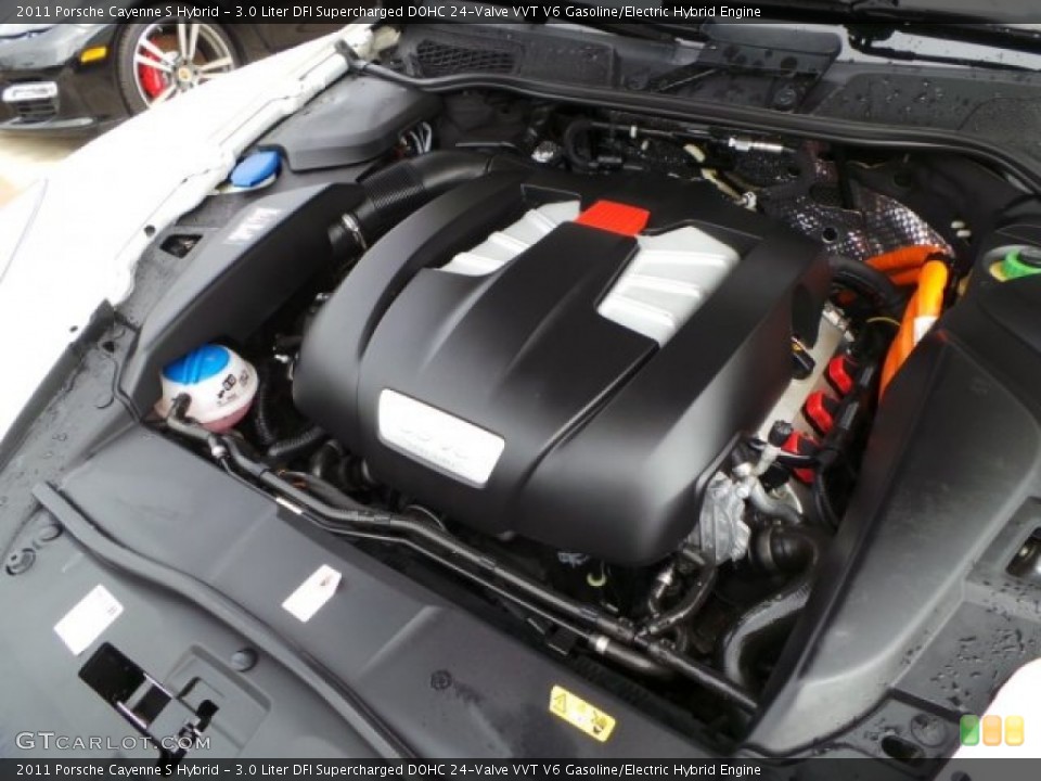 3.0 Liter DFI Supercharged DOHC 24-Valve VVT V6 Gasoline/Electric Hybrid Engine for the 2011 Porsche Cayenne #93935835
