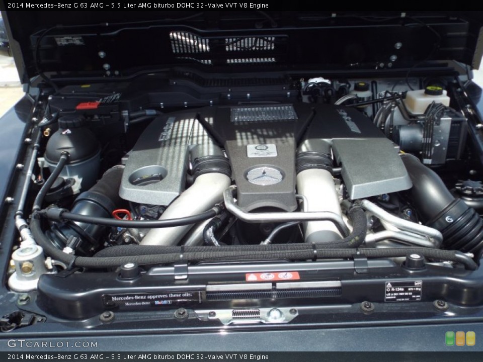 5.5 Liter AMG biturbo DOHC 32-Valve VVT V8 Engine for the 2014 Mercedes-Benz G #93975651