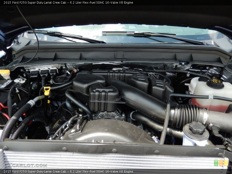 6.2 Liter Flex-Fuel SOHC 16-Valve V8 2015 Ford F250 Super Duty Engine