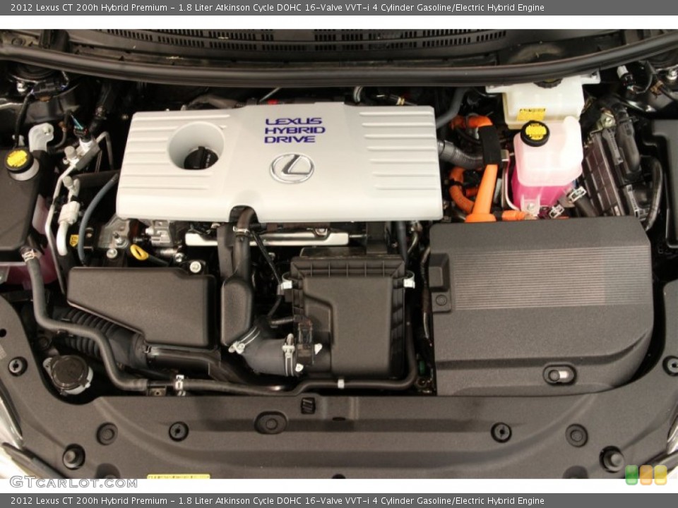 1.8 Liter Atkinson Cycle DOHC 16-Valve VVT-i 4 Cylinder Gasoline/Electric Hybrid Engine for the 2012 Lexus CT #93990625