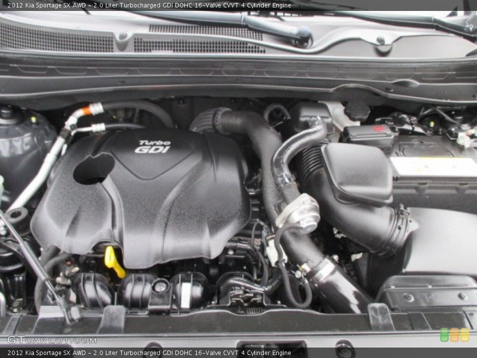 2.0 Liter Turbocharged GDI DOHC 16-Valve CVVT 4 Cylinder Engine for the 2012 Kia Sportage #94011898