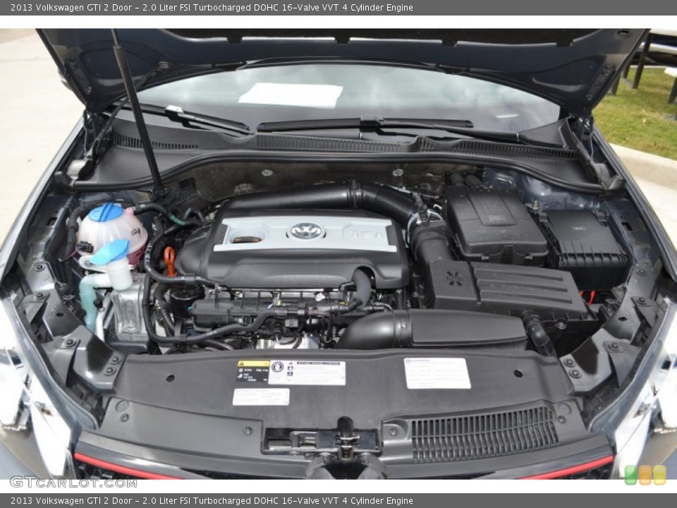 2.0 Liter FSI Turbocharged DOHC 16-Valve VVT 4 Cylinder 2013 Volkswagen GTI Engine